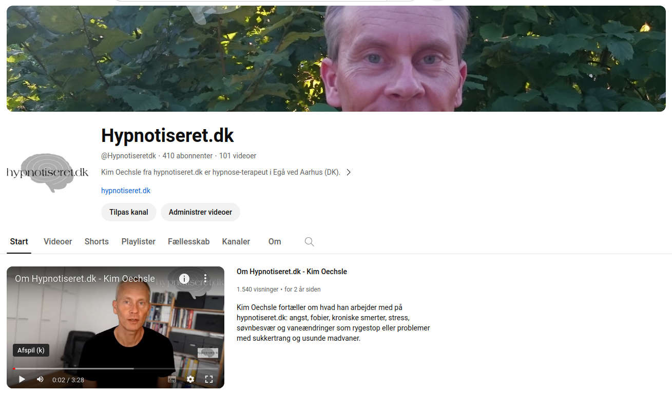 hypnotiseret.dk's youtube kanal